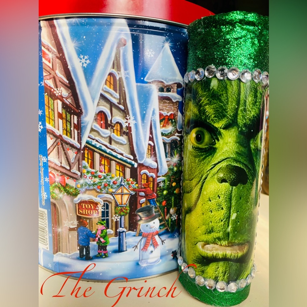 Grinch Custom Candle